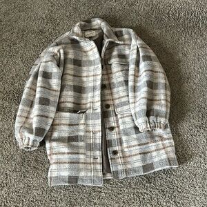 Universal Thread Gray Plaid Jacket